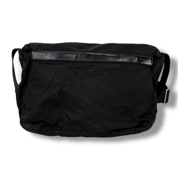 Prada Crossbody Bag Shoulder Bag Triangle Logo Triangle Logo Tessuto Nylon Black - Picture 3 of 13